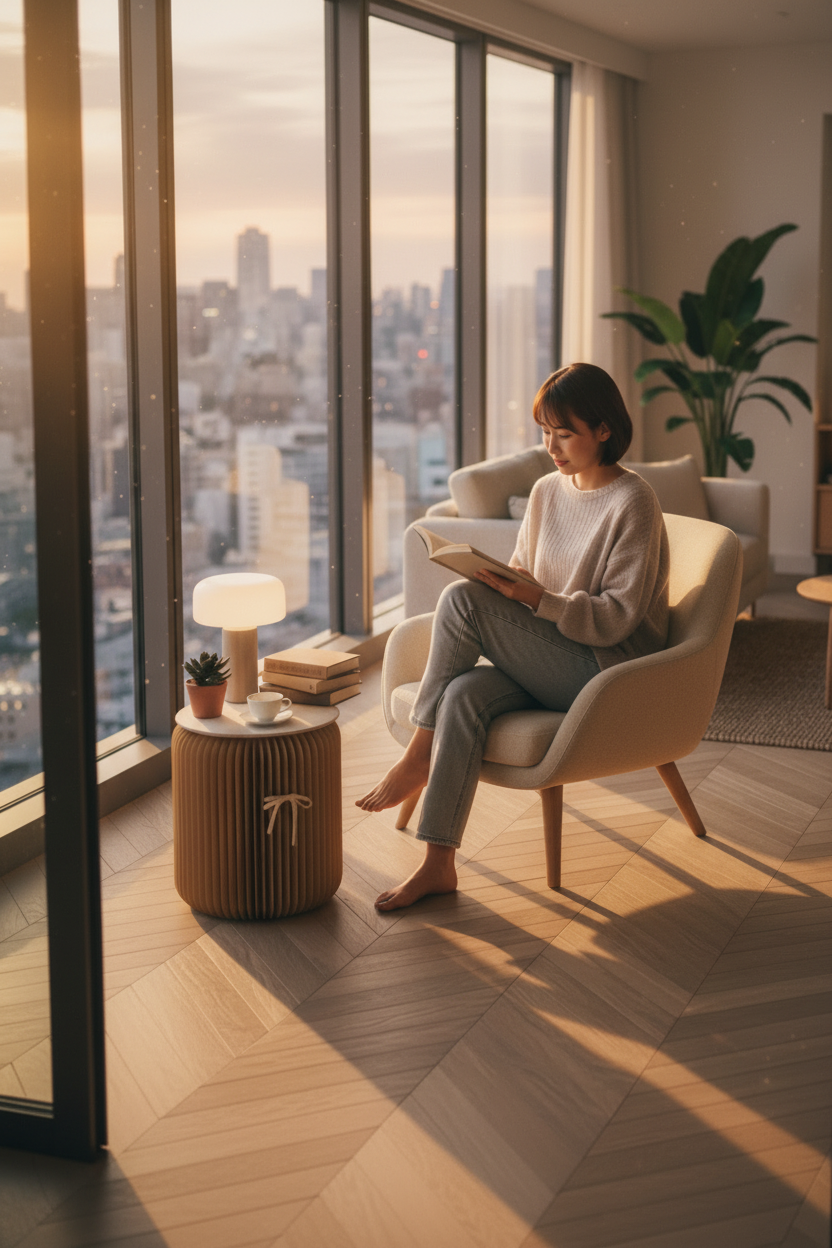 Aura Nordic™ 北欧デザイン フォールディングスツール