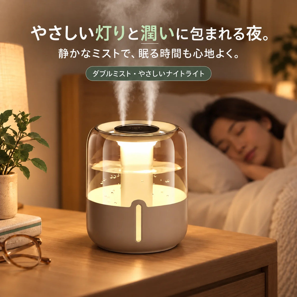 MISTORIA™ 大容量6.8L ダブル噴霧加湿器